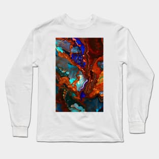 Gemstone Agate Jasper texture 9 Long Sleeve T-Shirt